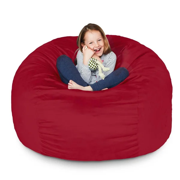 Lumaland Bean Bag Chair Red, 5ft
