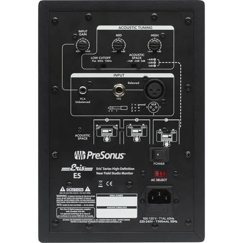 PreSonus Eris E5 Two-Way Active 5.25x22 Studio Monitor (Pair)