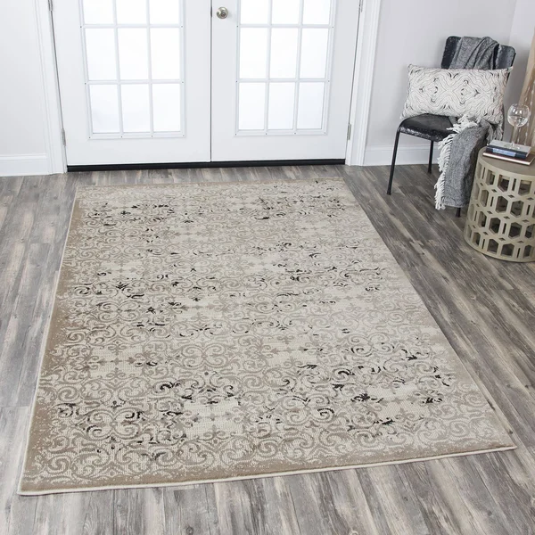Alora Decor Swagger Neutral 2&3x22 x 7&7x22 Power-Loomed Rug- SW1005