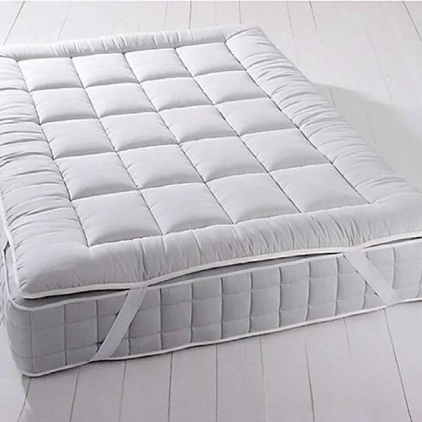 Royal Plush Mattress Topper Queen 2 Inches Hypoallergenic Overfilled Down Alternative Anchor Bands