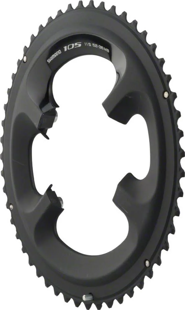 Shimano 105 5800 Chainring - Black - 52T