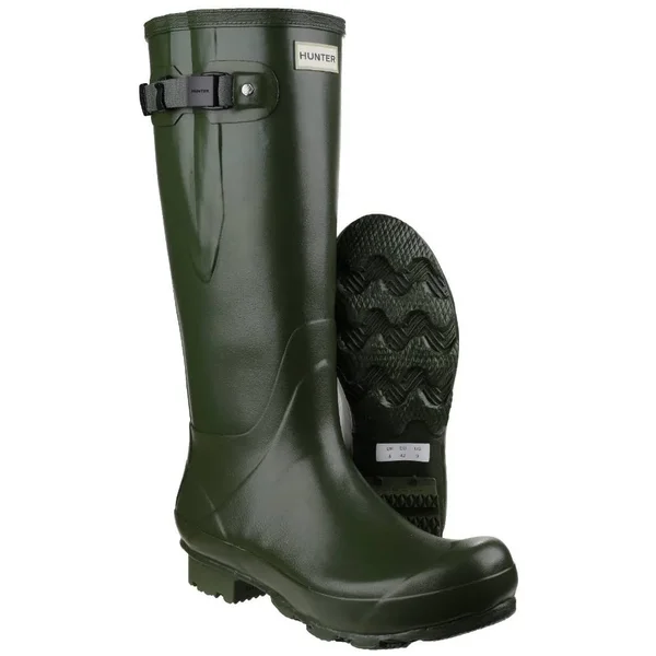Hunter Norris Field Side Adjustable Women's Wellington Boots - Vintage Green
