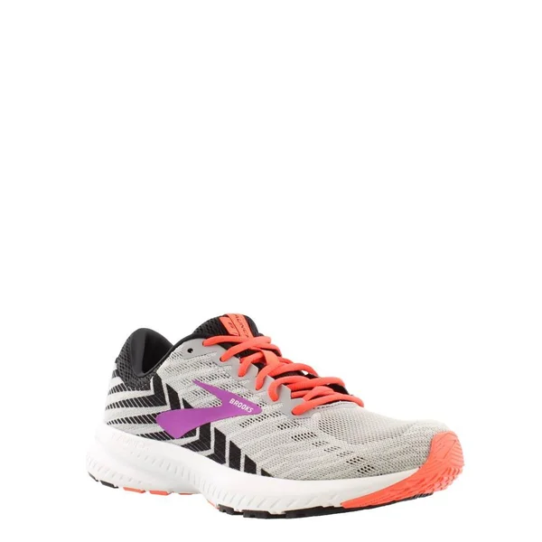 Brooks Launch 6 (Grey/Black/Purple) Women's Running Shoes