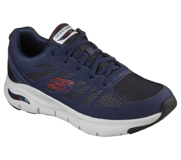 Skechers Arch Fit - Charge Back Navy, Red - Size 7.5