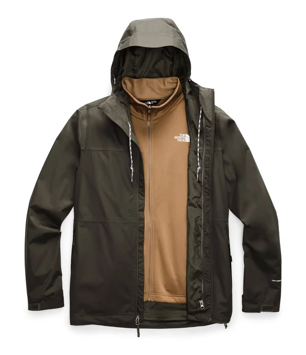The North Face Men's Arrowood Triclimate Jacket - Medium - New Taupe Green, Utility Brown