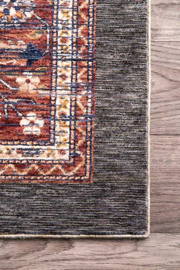 nuLOOM Vintage Purnell Floral 4& x 6& Area Rug - Rust - STCV04B-406