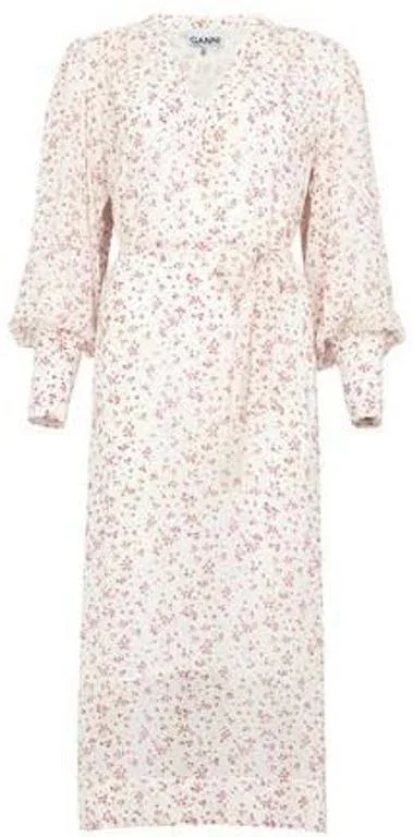Ganni - Georgette Dress - Women, Multicolor
