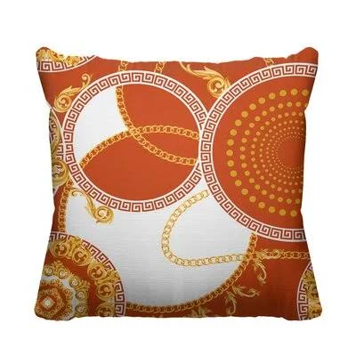 Daughtry Outdoor Square Pillow Cover & Insert Rosdorf Park Color: Orange, Size: 20x22H x 20x22W