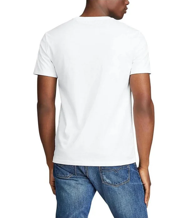 Polo Ralph Lauren Men's Big & Tall Custom Slim Graphic T-Shirt - White