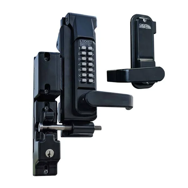 Lockey Sumo GL2 Surface Mount Gate Lock, Satin Chrome Marine