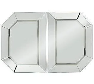 Mirrored Faceted Glass Lotus Candle Holder by Valerie - Rose Gold