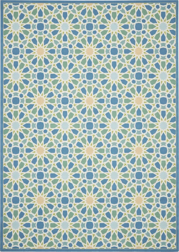 Nourison 10& x 13& Waverly Sun & Shade Porcelain Rectangle Area Rug