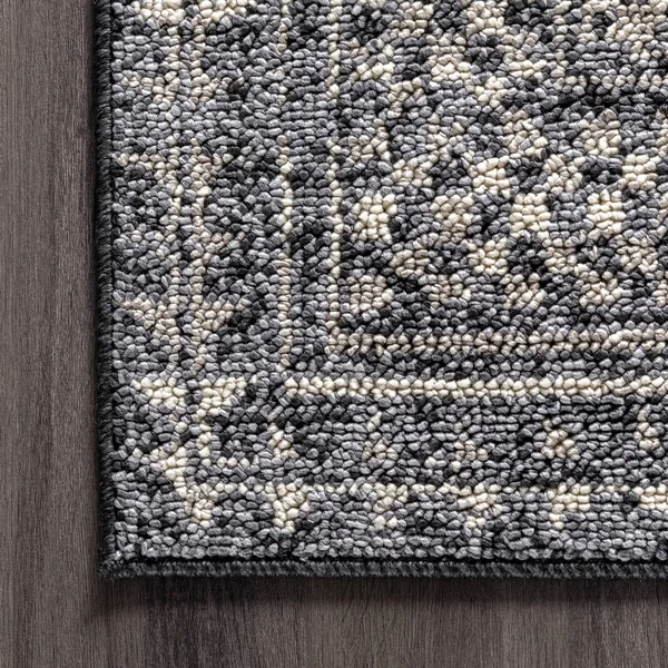 nuLOOM Elodie Checkered Diamonds Gray 3 ft. x 5 ft. Area Rug