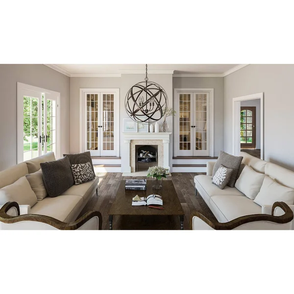 Capital Lighting 4234WG - Axis 4 Light Pendant, Winter Gold