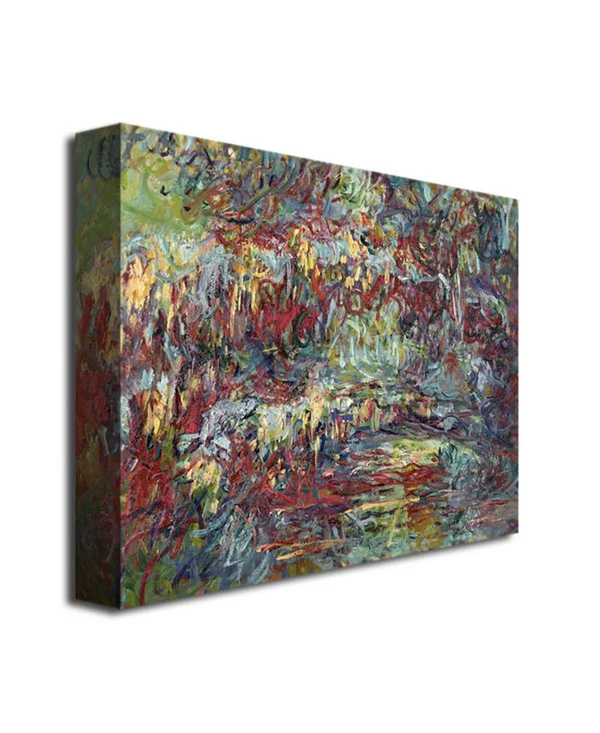 The Japanese Bridge Giverny by Claude Monet, 24x32-Inch Canvas Wall Art