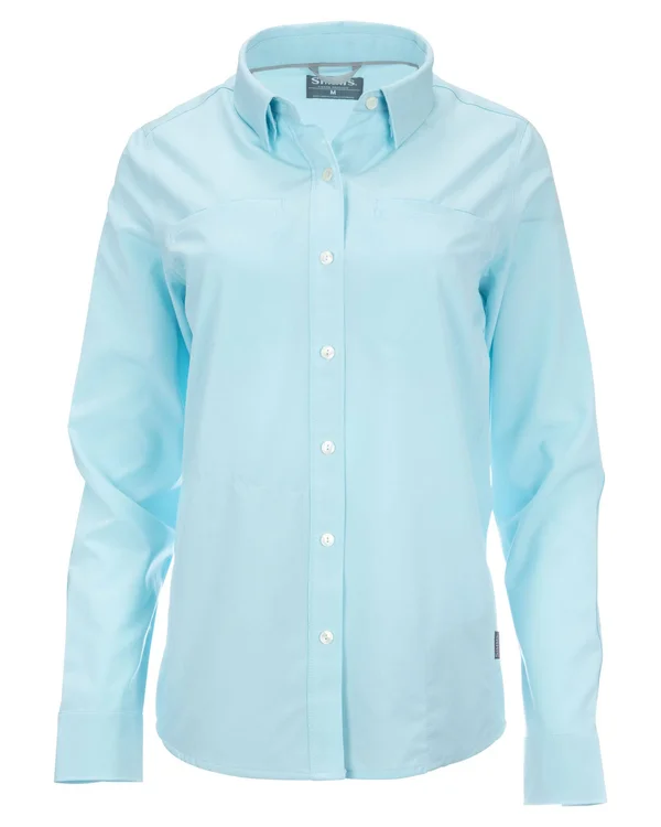 Simms Women's Isle LS Shirt - XL - Laguna