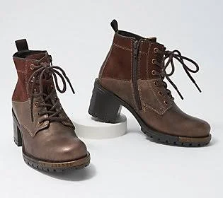 Fly London Leather Lace-Up Ankle Boots - Last - Size EU 36 (US 5.5), Dark Brown