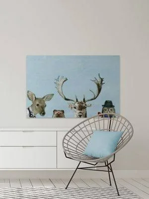 Too Cool for The Party in Framed Print - Multi