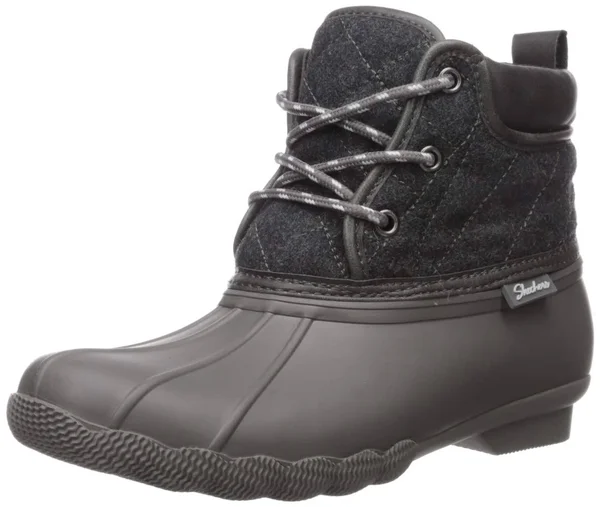 Skechers Women's Pond Lil Puddles Duck Boot, Charcoal