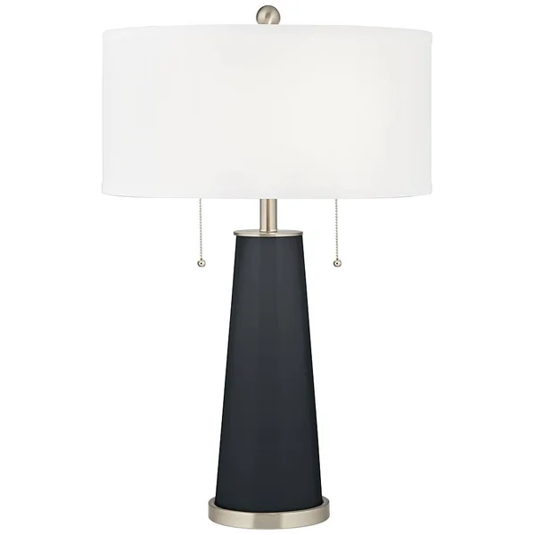 Black of Night Peggy Glass Table Lamp - Style #93Y59