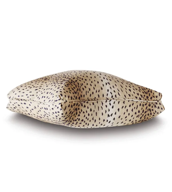 Charlotte Moss Tanzania Leopard Linen Throw Pillow Eastern Accents