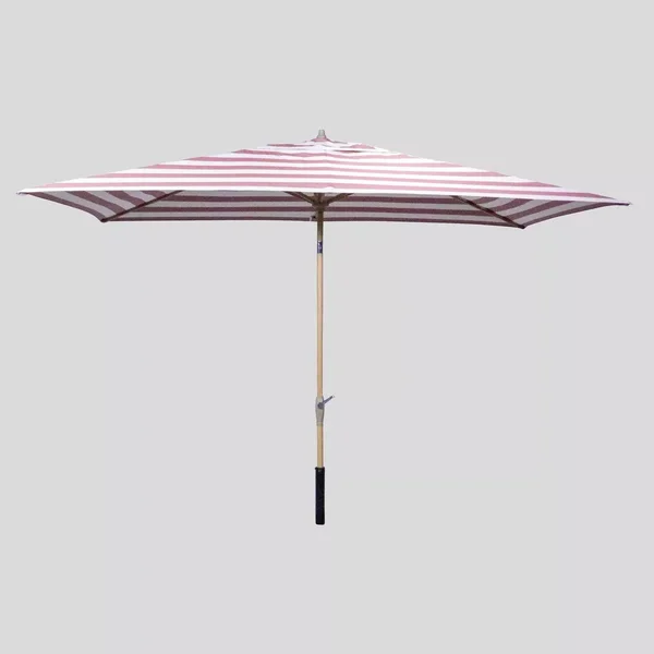 Threshold Rectangular Cabana Stripe Patio Umbrella - Navy