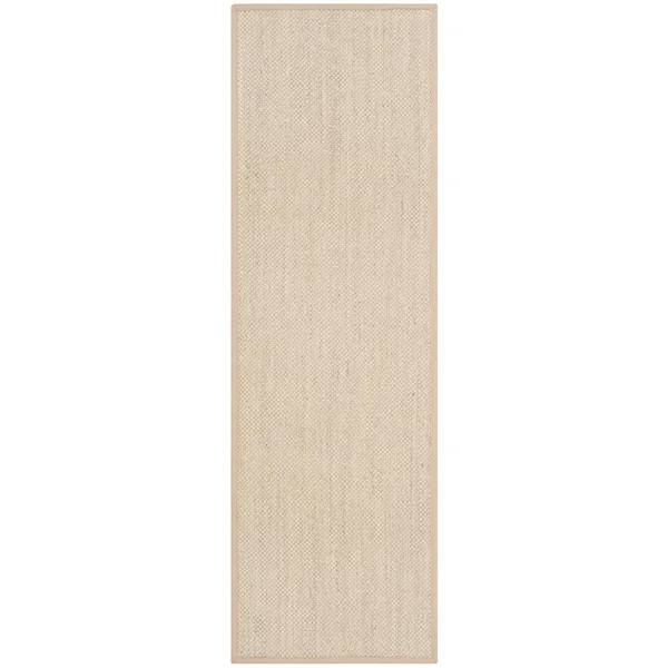 Safavieh Natural Fiber Marble/Black 6 ft. x 6 ft. Square Area Rug