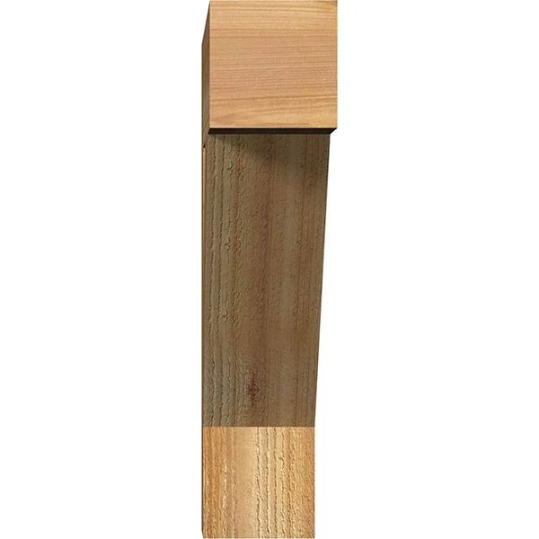 Ekena Millwork BKT04X18X18TRA05RWR 4x22W x 18x22D x 18x22H Traditional Block Rough Sawn BRACKET - Western Red Cedar