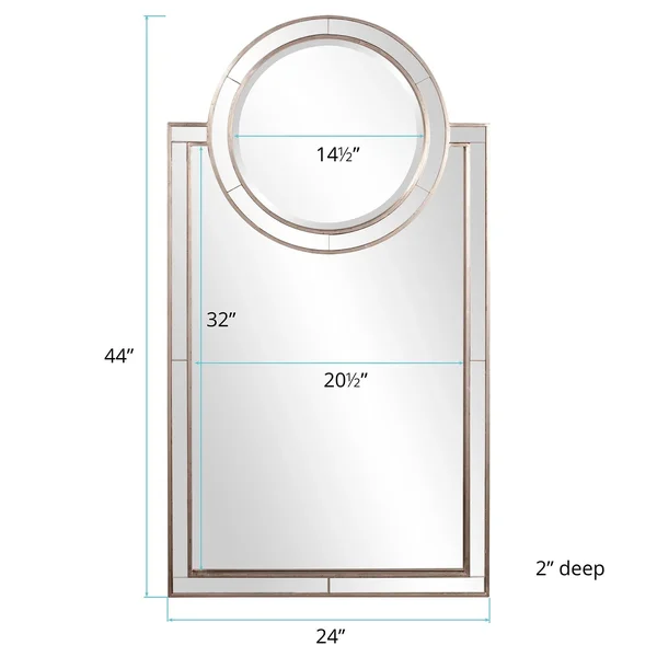 Allan Andrews Neopolitan Rectangle Vanity Mirror