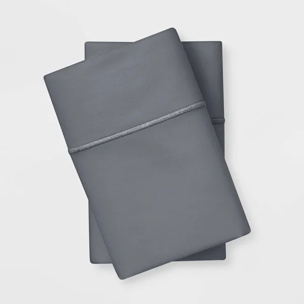 Standard 1000 Thread Count Solid Pillowcase Set Radiant Gray - Threshold Signature