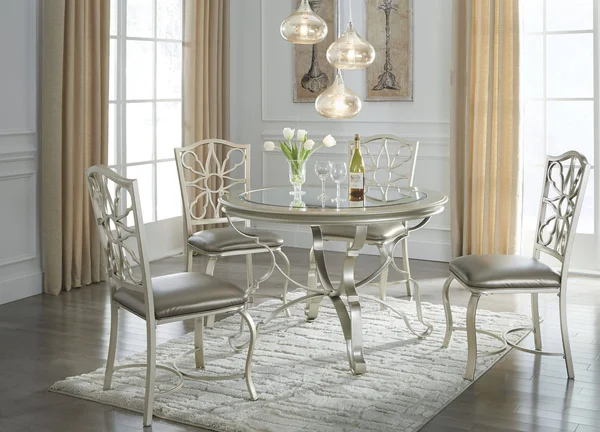 Shollyn Silver Round Dining Table by Ashley