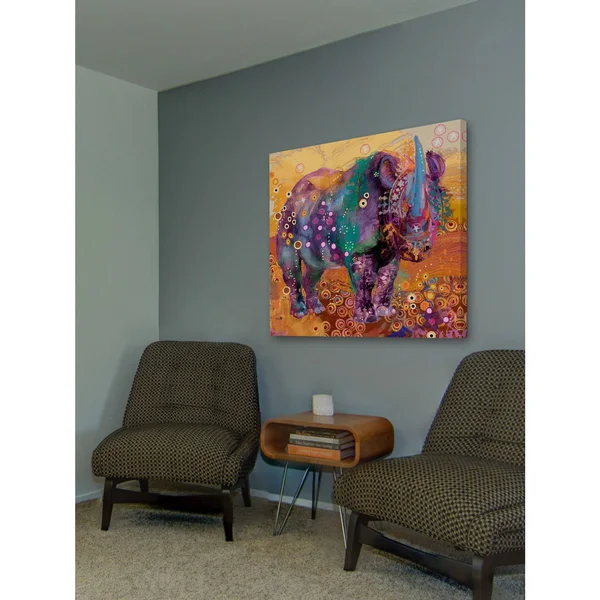 Marmont Hill The Last Rhino Painting Print on Canvas 48 x 48