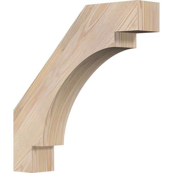 Ekena Millwork 3 1/2x22W x 18x22D x 18x22H Merced Smooth Brace - Douglas Fir