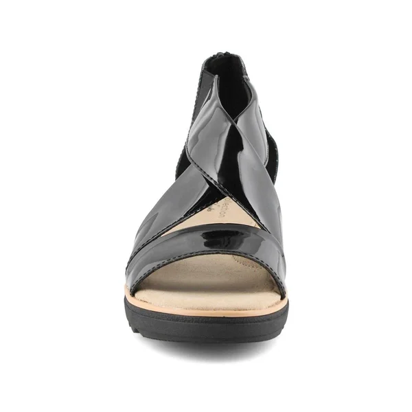 Clarks Women's Jillian Rise Wedge Sandal - Size: 8, Black