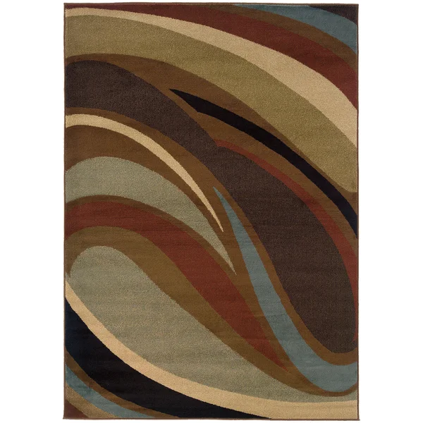 Oriental Weavers Hudson 2666F 6&7x22 x 9&6x22 Brown Area Rug