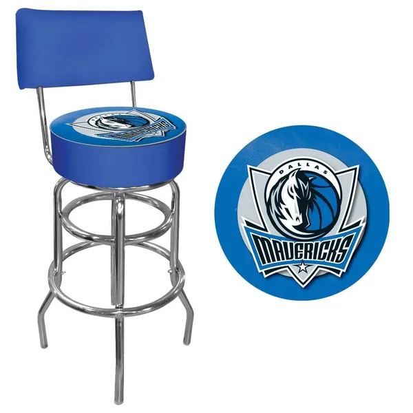 Trademark Denver Nuggets NBA Padded Swivel Bar Stool with Back