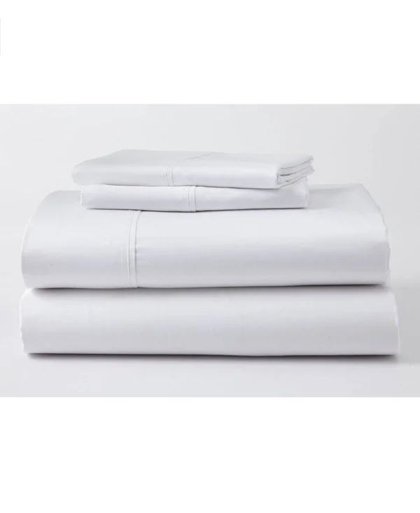 GhostBed Luxury Fitted Sheet Set - White (Cal King)