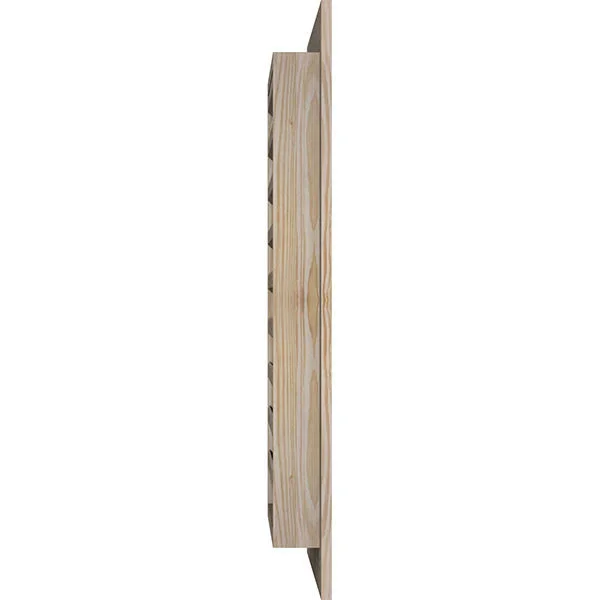 Ekena Millwork GVWVE26X2801SFUPI 26x22W x 28x22H Vertical Gable Vent (31x22W x 33x22H Frame Size): Unfinished - Functional, Smoot