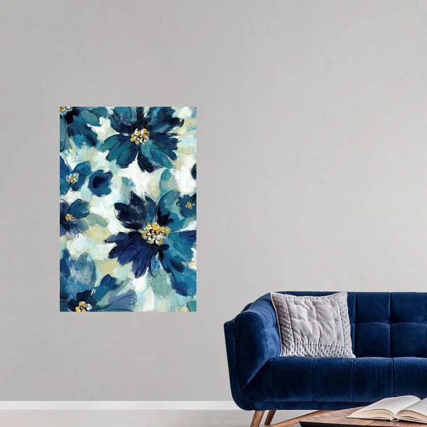 Inky Floral I - Poster Print, 32x48, Great Big Canvas