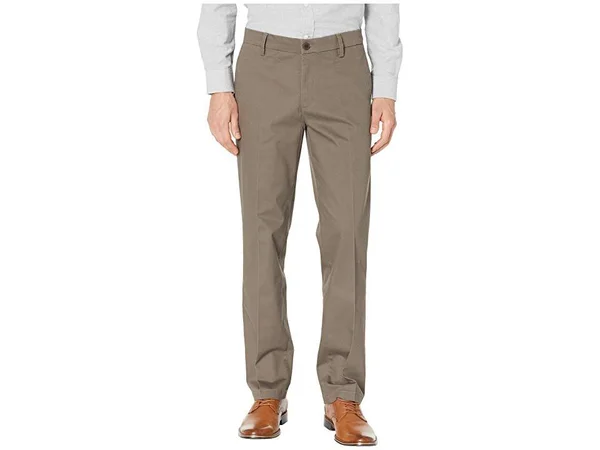 Dockers Men's Straight Fit Signature Lux Cotton Stretch Khaki Pant-Creased