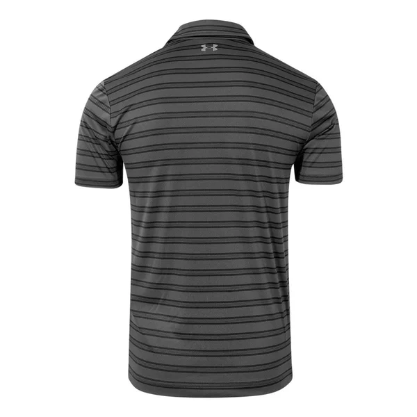 Under Armour Men's Tech Stripe Polo Graphite, M