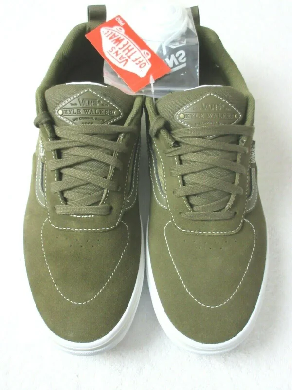 Vans Platoon Kyle Walker Pro Skate Shoes - Military - White