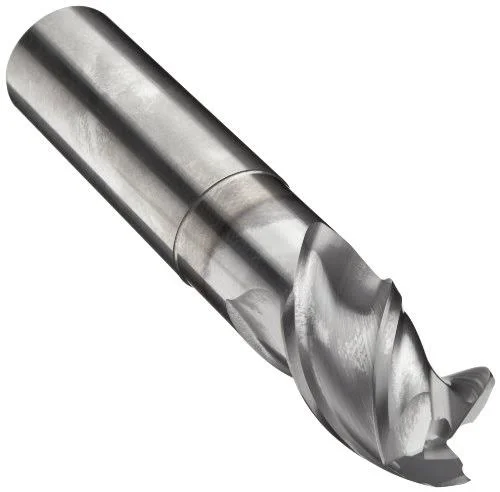Niagara Cutter 5/16x22 Diam 3 Flute Solid Carbide 0.02x22 Corner Radius End Mill - TiCN Finish, 4x22 OAL, 7/16x22 LOC, 5/16x22 S