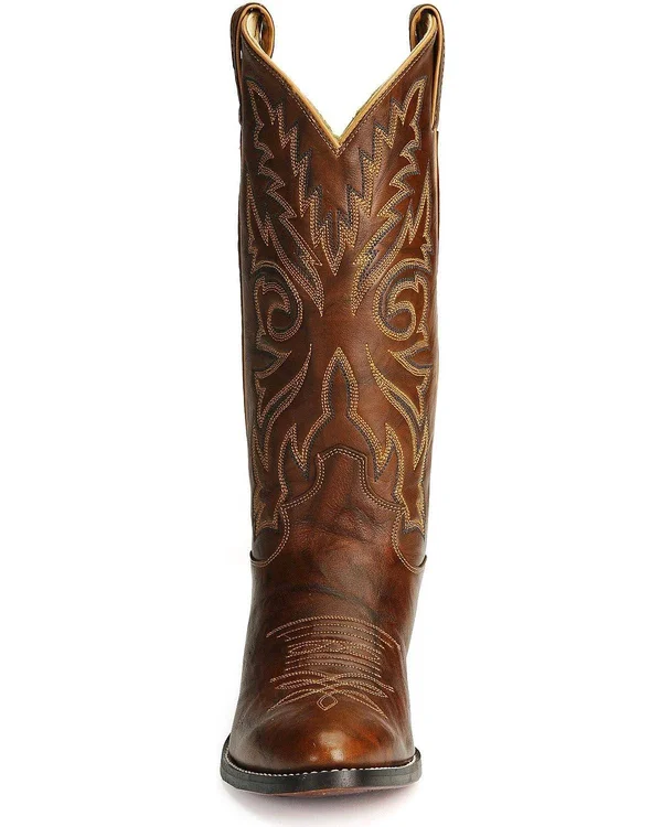 Justin Men's Marbled Deerlite Western Boots - Chestnut
