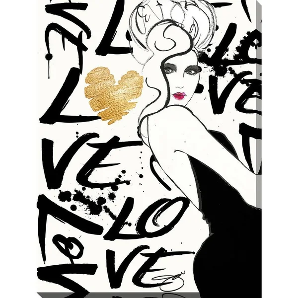 Picture Perfect International by Jodi Love The One You're with Giclee Stretched Canvas Wall Art - 36 Inches x 48 Inches x 1.5 Inc