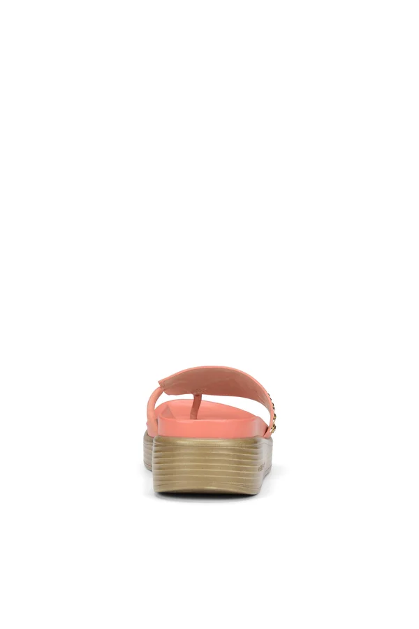 Donald Pliner Suede Wedge Sandal - Salmon, 8