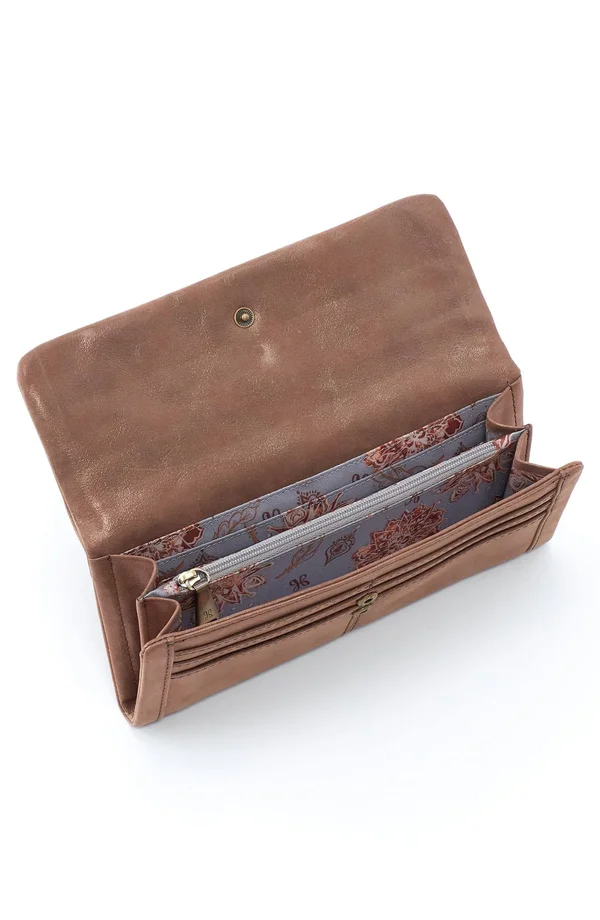 Hobo Wonder Wristlet Wallet, Brass