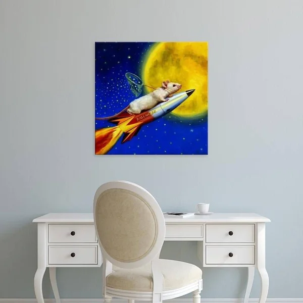 Easy Art Prints Lucia Heffernan's 'Dream Catcher' Premium Canvas Art - 40 x 40 - Classic Black Frame