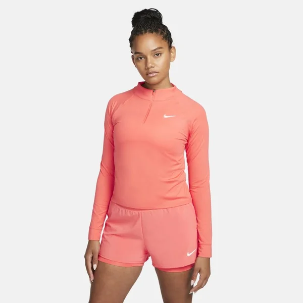 NikeCourt Dri-Fit Victory Women's Long-Sleeve 1/2-Zip Tennis Top