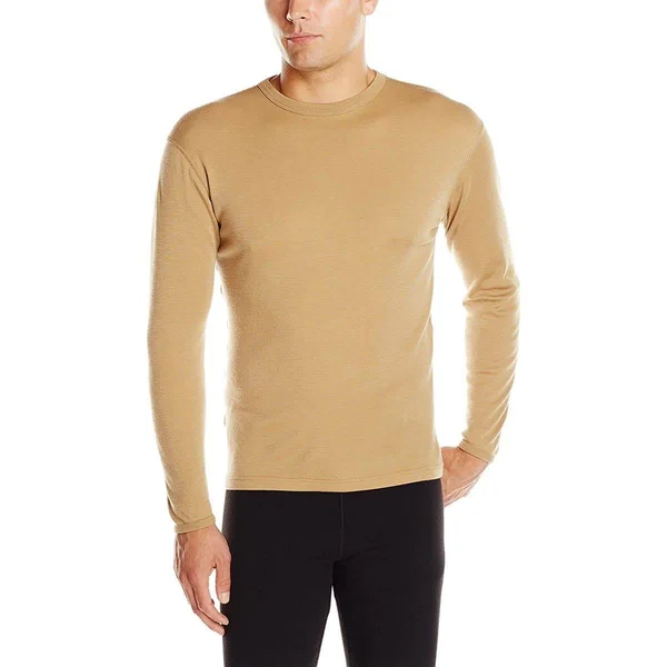 Minus33 Merino Wool 718 Ticonderoga Men's Lightweight Crew Desert Sand XL